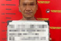 Foto : Pelaku menanam ganja warga Cisurupan Garut