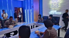 Foto : Sat Lantas Polres Garut saat ikuti meeting persiapan Hari Bhayangkara