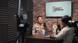 Kapolres Garut AKBP Rohman Yonky Dilatha, S.I.K,.M.Si, melakukan kegiatan podcast bersama Garut Update (Foto : Istimewa)