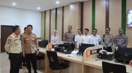 Kapolres Garut, AKBP Rohman Yonky Dilatha, S.I.K, M.Si saat mengahdiri Launching Operasi Penyelenggaraan Tramtibum dan Bulan Sadar Pajak Tahun 2024 (Foto : Istimewa)