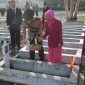 Polres Garut saat tabur bunga di makam taman pahlawan (Foto:Istimewa)