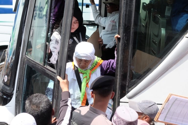 jemaah haji garut tiba di garut dengan selamat (Foto:Istimewa)