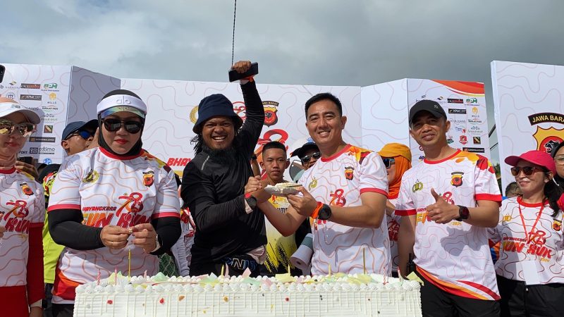 Kapolres Garut saat giat Fun Run