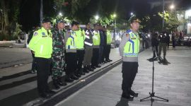 AKBP Rohman Yonky Dilatha berpamitan saat pimpin apel gabungan 