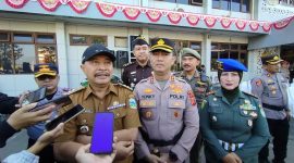 Pj Bupati Garut Barnas Adjidin saat Apel Pasukan Operasi 