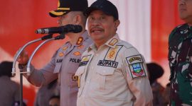 Pj Bupati Garut Barnas Adjidin saat ikuti Simulasi Sispamkota