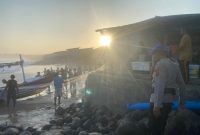 Laka laut pantai santolo (Foto:Istimewa)