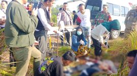 Kondisi Fani Saptiani di TKP dengan sayatan sajam di tubuhnya, (Foto:Istimewa)