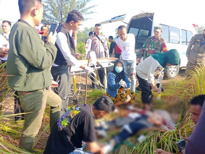 Kondisi Fani Saptiani di TKP dengan sayatan sajam di tubuhnya, (Foto:Istimewa)