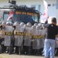 Polres Garut menggelar latihan simulasi Sispamkota tahun 2024. (Foto:Istimewa).