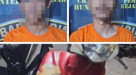 Pelaku pencurian motor roda dua, (Foto:Istimewa).
