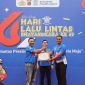 Kasat Lantas Polres Garut AKP Aang Andi Suhandi, SAP, saat mengikuti HUT Lalu Lintas Fun Walk 