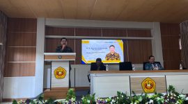 Foto : Prof. Dr. Nizar Alam Hamdani.,M.M.,M.T.,M.Si.,M.Kom saat melepas 133 mahasiswa  yang lolos program MBKM