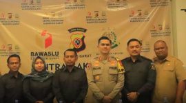 Foto:Kapolres Garut AKBP Muhamad Fajar Gemilang, S.I.K., M.H., M.I.K.,bersama Bawaslu Garut