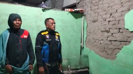 Jajaran Polres Garut pastikan kemananan warga di lokasi gempa, (Poto:Istimewa)