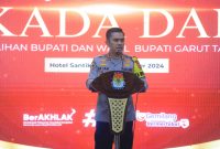 Kapolres Garut AKBP Mochamad Fajar Gemilang, S.I.K., M.H., M.I.K., saat pimpin rapat pleno, (Foto:Istimewa).