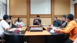 Sekda Garut H Nurdin Yana Bersama Yayasan Bakti Barito , Yayasan Kita Bisa dan  Star Energy bahas rekonstruksi sekolah terdampak gempa bumi, (Foto:Istimewa).