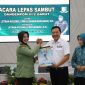 Pj Bupati Garut H.Barnas Adjidin saat mengahdiri lepas sambut Dandenpom III/2 Garut, (Foto:Istimewa).