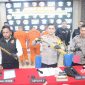 Polres Garut Amankan pelaku curas di SPBU Pembangunan, (Foto:Istimewa*).
