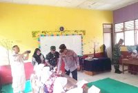 Ratusan siswa di Malangbong dapat makanan bergizi gratis dari Kodim 0611/Garut, (Foto:Istimewa).