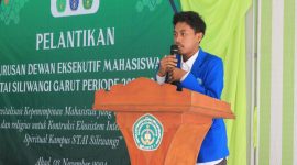 Ketua Dewan Eksekutif Mahasiswa STAI Siliwangi Garut Rizal Fadhilah, (Foto:Istimewa).