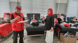 Aksi sosial donor darah Alumni SMPN 2 Garut, (Foto:Istimewa).