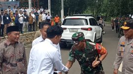 Pangdam III/Siliwangi Mayjen TNI Dadang Arif Abdurahman, S.E., M.Si., CHRMP., saat dampingi kunjungan kerja Wapres RI Gibran Raka Bumi Raka di Bogor, (Foto:Istimewa).