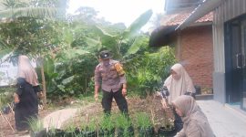 Polsek Cibiuk melakukan pendampingan terhadap kelompok wanita tani Murni Asri di Kampung Sirnagalih Desa Cibiuk Kecamatan Cibiuk, Kabupaten Garut. Jumat (13/12/2024).