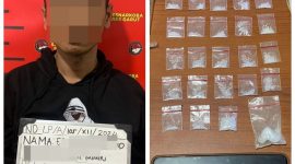 Satresnarkoba Polres Garut berhasil mengungkap peredaran gelap narkotika jenis sabu yang melibatkan seorang pria berinisial EAW (35), warga Kecamatan Pameungpeuk, Garut. 
