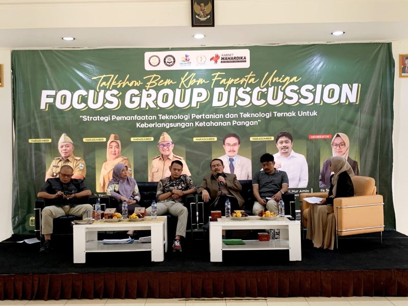 Sebagai respons terhadap program unggulan pemerintah pusat mengenai swasembada pangan, Badan Eksekutif Mahasiswa (BEM) Keluarga Besar Mahasiswa (KBM) Fakultas Pertanian Universitas Garut (UNIGA) menggelar Focus Group Discussion (FGD) dengan tujuan merumuskan strategi pemanfaatan teknologi terkini untuk memperkuat ketahanan pangan. 