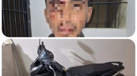 Polsek Tarogong Kaler berhasil mengamankan seorang pria yang diduga terlibat dalam percobaan pencurian kendaraan bermotor dan kepemilikan senjata tajam tanpa izin. 
