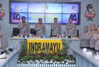 Wakapolda Jawa Barat, Brigjen Pol. Drs. K. Rahmadi, S.H., M.H., bersama Pejabat Utama Polda Jabar, melaksanakan kunjungan kerja ke Polres Indramayu pada Selasa (25/2/2025).
