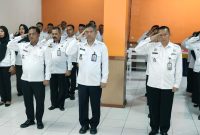 Jajaran Kementerian Koordinator Kumham Imipas, Kementerian Hukum, Kementerian Imipas, dan Kementerian HAM menggelar apel pagi bersama, salah satunya diikuti oleh jajaran Lapas Garut secara virtual bertempat di Aula Lapas Garut.
