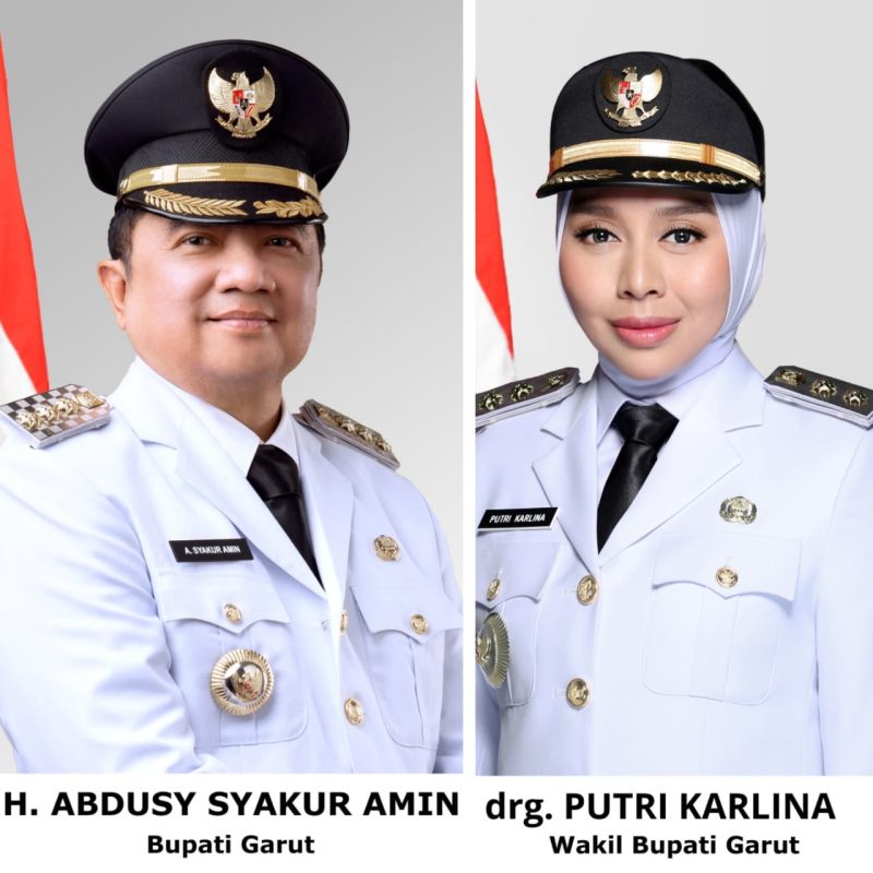 Bupati dan Wakil Bupati Garut Periode 2025-2030, Abdusy Syakur Amin dan L. Putri Karlina, resmi dilantik, Kamis (20/2/2025). Kedua pemimpin Kabupaten Garut ini, dilantik dan diambil sumpahnya oleh Presiden Republik Indonesia, Prabowo Subianto, di Istana Kepresidenan Jakarta, dan diikuti oleh 961 orang kepala dan wakil kepala daerah se-Indonesia.