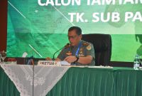 Pangdam III/Siliwangi, Mayjen TNI Dadang Arif Abdurahman, S.E., M.Si., CHRMP., memimpin Sidang Pantukhir (Penentuan Terakhir) Calon Tamtama Prajurit Karier TNI AD Gelombang I Tahun Anggaran 2025 tingkat Subpanpus Kodam III/Siliwangi di Graha Tirta Siliwangi, Kota Bandung, Senin (24/02/2025).
