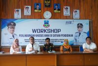 Kepala Dinas Pengendalian Penduduk dan Keluarga Berencana Pemberdayaan Perempuan dan Perlindungan Anak (DPPKBPPPA) Garut, Yayan Waryana, menekankan pentingnya perlindungan khusus anak di satuan pendidikan dalam acara Workshop Perlindungan Khusus Anak di Satuan Pendidikan yang digelar di Aula SMPN 1 Garut, Jalan Ahmad Yani, Kecamatan Garut Kota, Kabupaten Garut, Rabu (19/3/2025).
