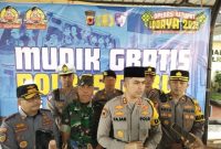Sebanyak 150 orang pemudik asal kabupaten garut, ikut dalam program mudik gratis yang dilaksanakan oleh Polres Garut, pada Ops Ketupat Lodaya 2025.