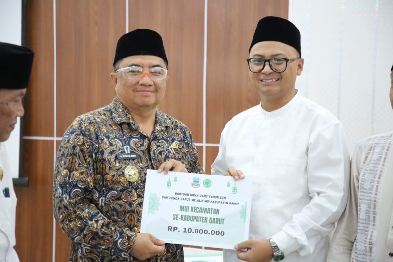 Bupati Garut, Abdusy Syakur Amin, melakukan kunjungan ke Kantor Majelis Ulama Indonesia (MUI) Kabupaten Garut, Kecamatan Tarogong Kidul, Kabupaten Garut, Selasa (26/3/2025). 