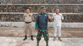 Pemerintah Kecamatan Pamulihan menggelar Apel Siaga Gabungan di Lapangan Desa Linggarjati, Kecamatan Pamulihan, Kabupaten Garut, Minggu (6/4/2025).