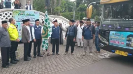 442 calon jemaah haji asal Kabupaten Garut diberangkatkan ke Tanah Suci
