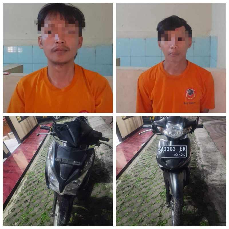 Polres Garut melalui Unit Reskrim Polsek Tarogong Kidul berhasil mengamankan dua orang tersangka kasus pencurian kendaraan bermotor roda dua (curanmor) yang terjadi di wilayah Kecamatan Tarogong Kidul, Kabupaten Garut. Kamis (01/05/2025).