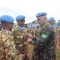 Suasana haru dan penuh kebanggaan mewarnai Upacara Medal Parade di Beni, Republik Demokratik Kongo, ketika Satgas Kizi TNI Kontingen Garuda XX-U Monusco yang dipimpin oleh Letkol Czi Dili Eko Setyawan, S.Ak., M.Han., menerima Medali Kehormatan PBB atas kontribusi luar biasa mereka dalam misi perdamaian, Sabtu (03/05/2025).

