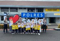 Sat Lantas Polres Garut berikan edukasi keselamatan dengan TK Al Irsyad