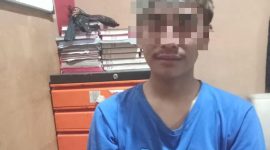 Salah satu pelaku bawa sajam di daerah Margawati kecamatan Garut Kota