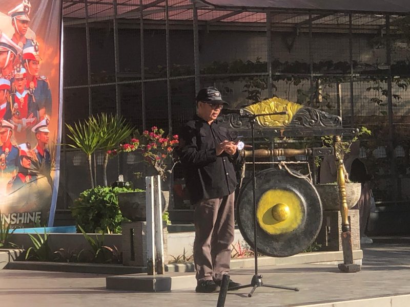 Kadis Bakesbangpo Garut Nurrodin saat membuka LKBB di SMAN 6 Garut