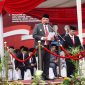 Bupati Garut Abdusy Syakur Amin saat pimpin upacara hari lahir pancasila