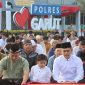 Kapolres Garut bersama Waka Polres Garut dan Jajaran laksanakan shalat idul adha 1446 H