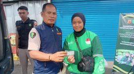 Ratusan ojek online dan pangkalan dapat pemeriksaan kesehatan gratis