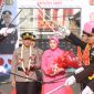 Foto: Kapolres Garut yang baru  AKBP Yugi Bayu hendarto , S.I.K., M.A.P.,saat  sertijab di Mapolres Garut.