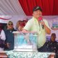 Bupati Garut, Abdusy Syakur Amin, mengikuti jalan santai dan panen ikan Srikandi Biru, bertempat di Desa Dunguswiru, Kecamatan Limbangan, Kabupaten Garut, Minggu (10/8/2025).